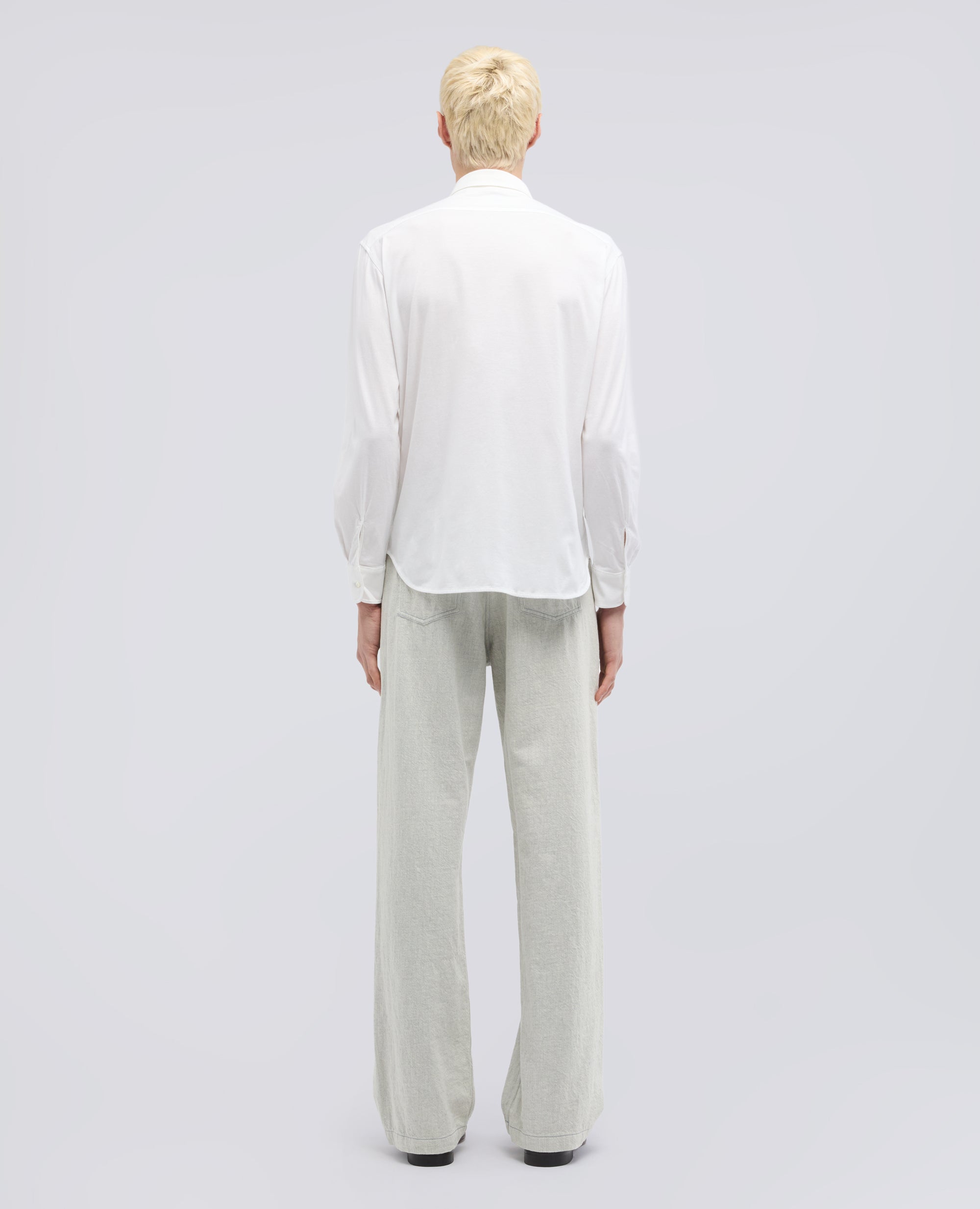CAMICIA IN JERSEY DI COTONE - BIANCO - ASPESI