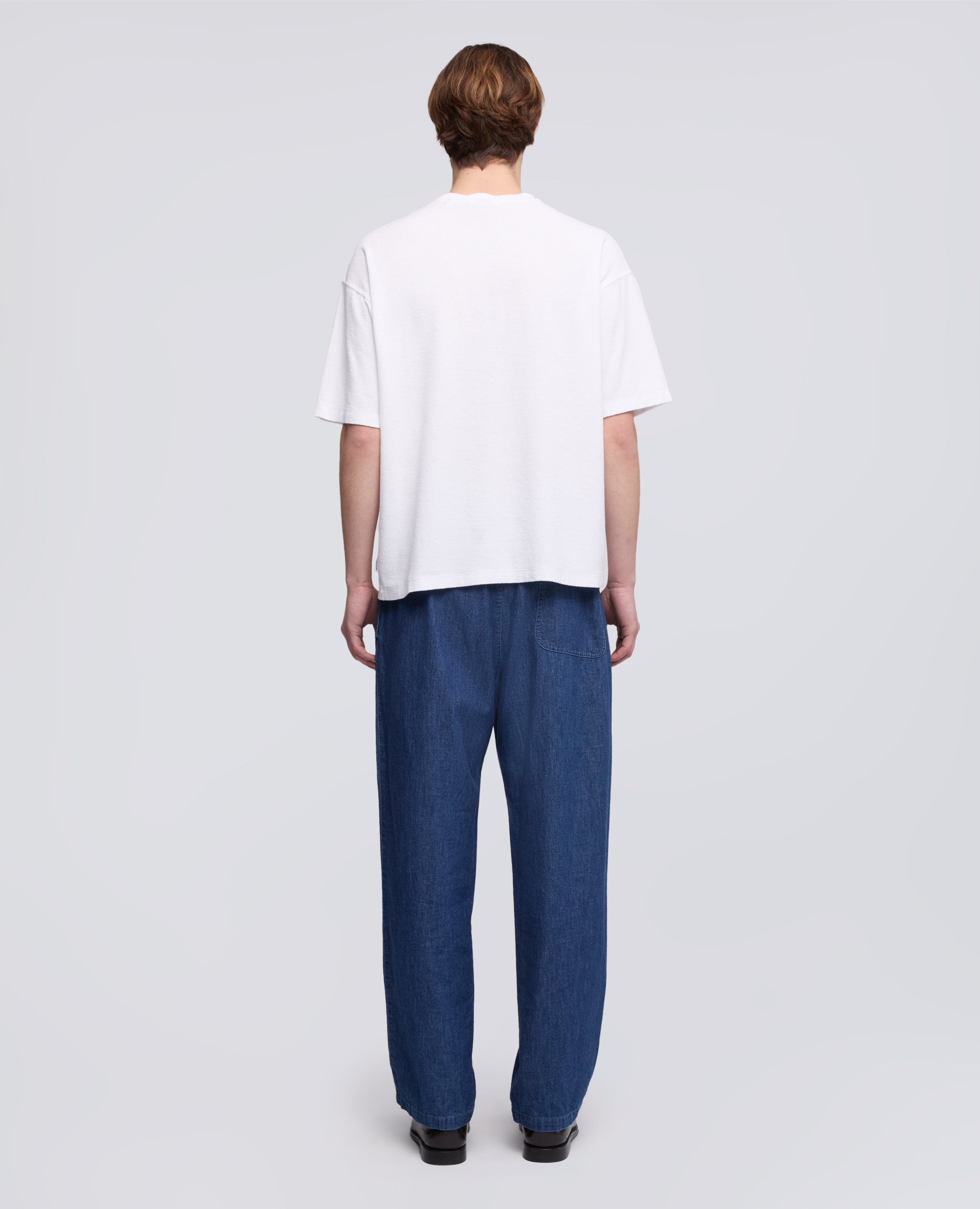 T-SHIRT IN SPUGNA DI COTONE CON TASCHINO - BIANCO - ASPESI