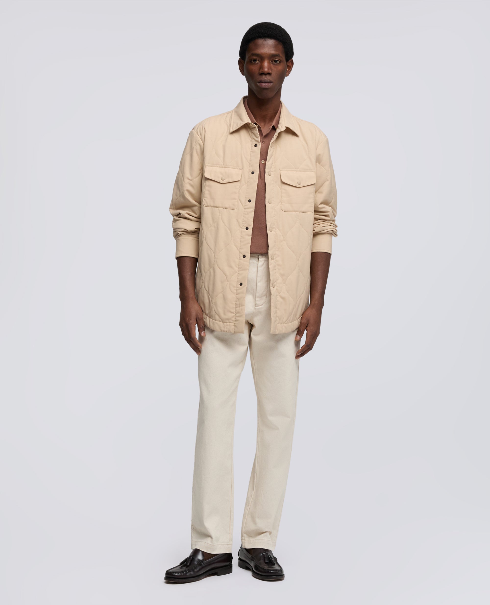 CAMICIA MOD. 13 IN LANA-POLIESTERE - BEIGE - ASPESI