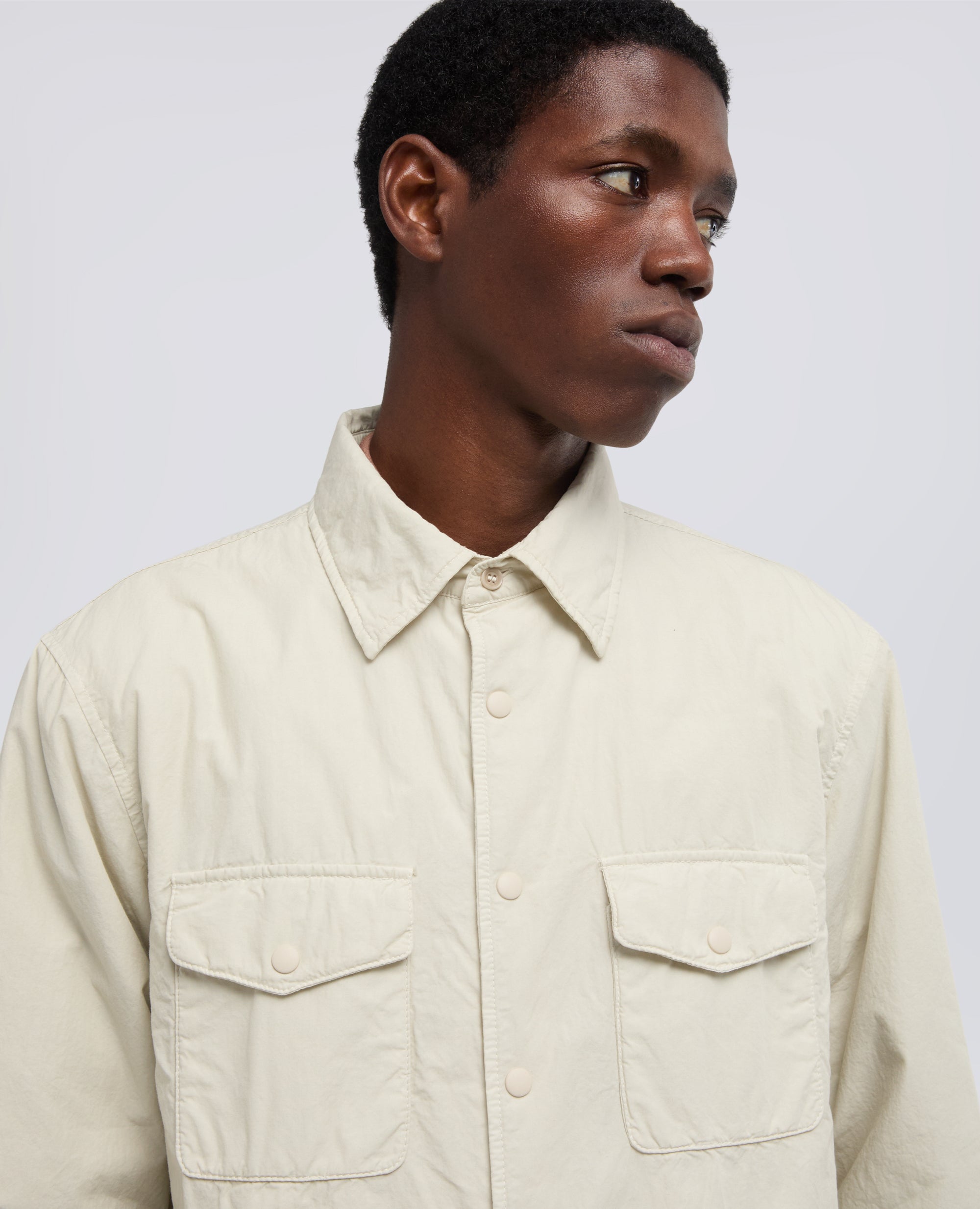 CAMICIA MOD. 13 IN POPELINE DI COTONE - BEIGE - ASPESI