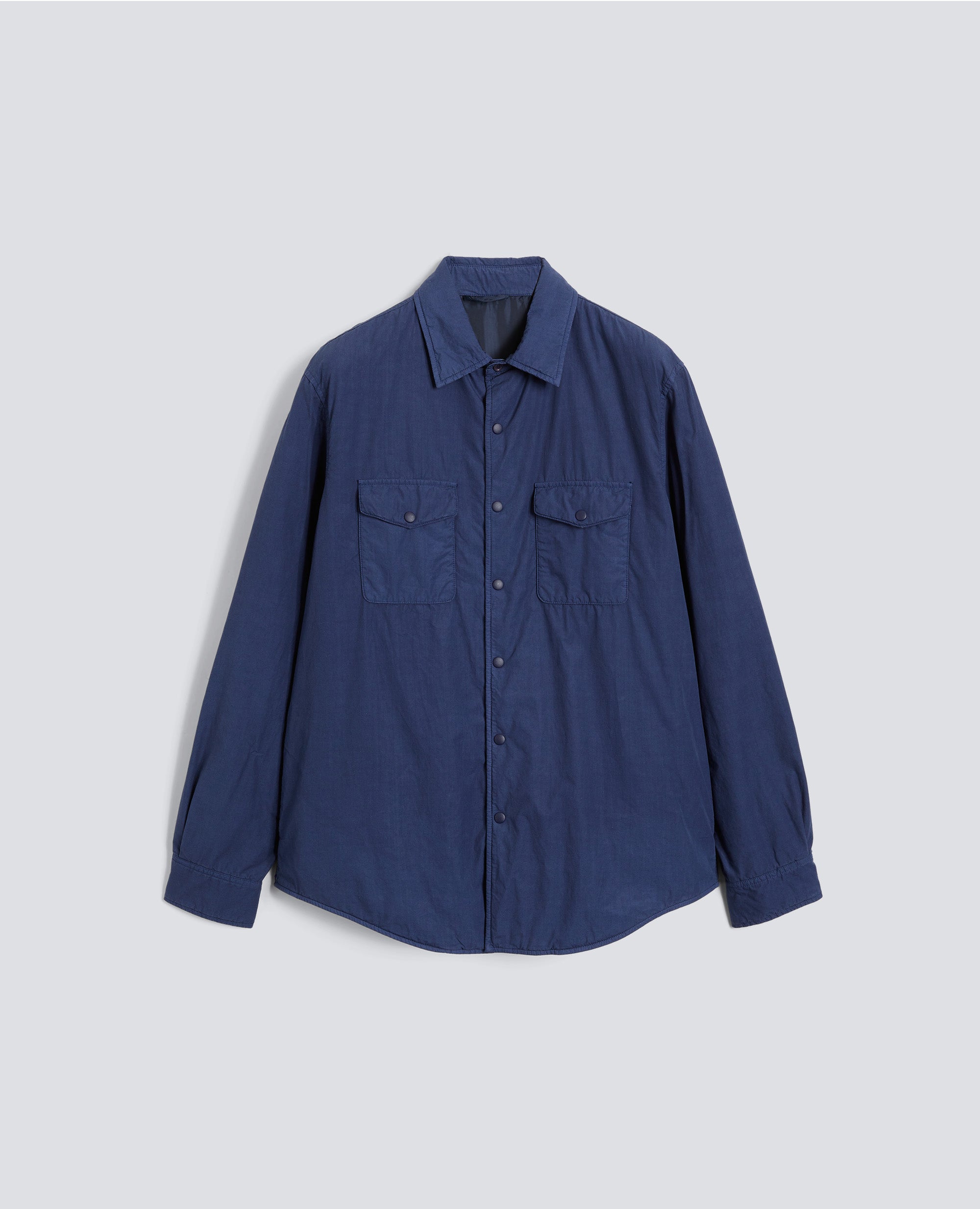 CAMICIA MOD. 13 IN POPELINE DI COTONE - BLU - ASPESI