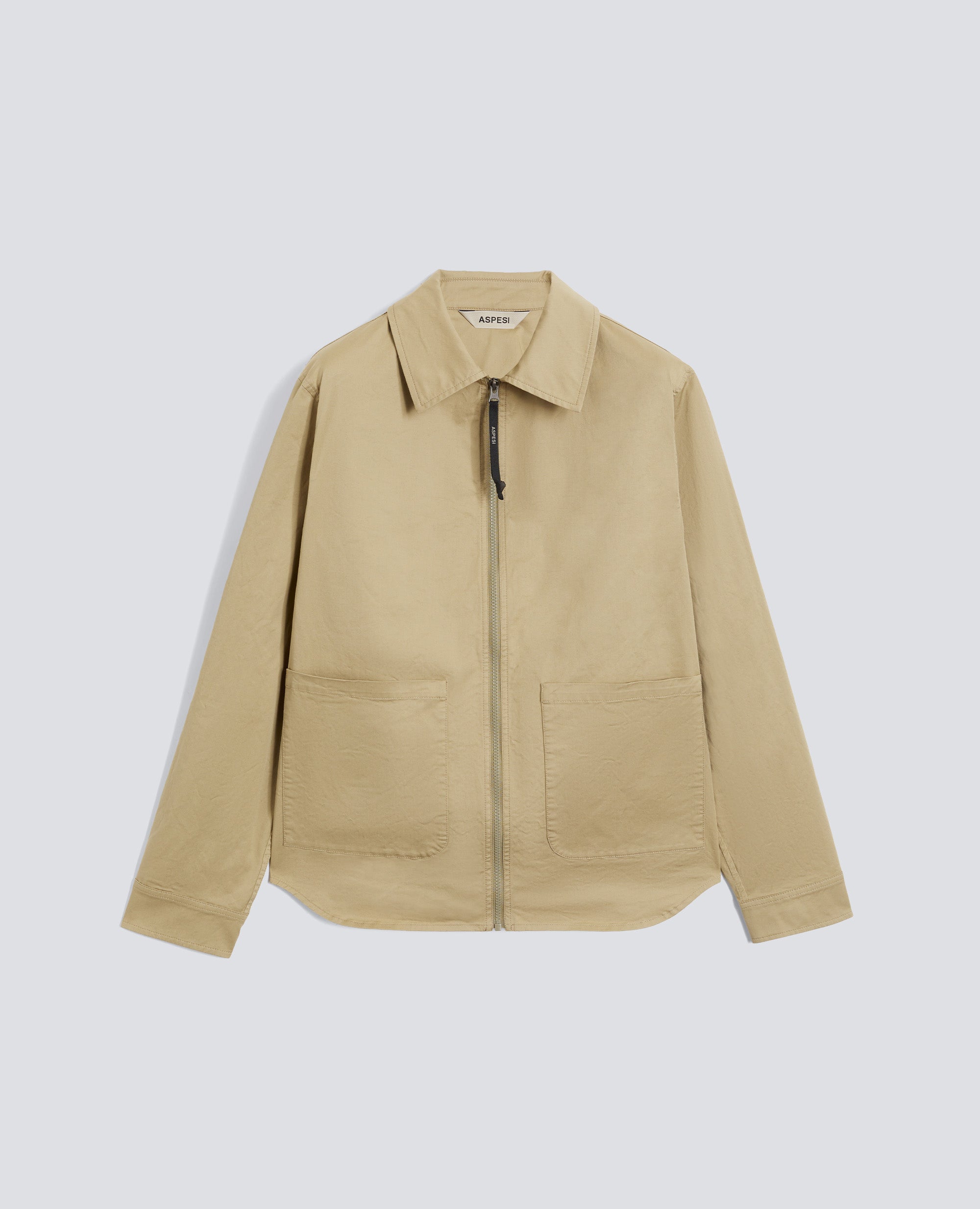 CAMICIA IN TWILL DI COTONE STRETCH - BEIGE - ASPESI