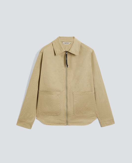CAMICIA IN TWILL DI COTONE STRETCH - BEIGE - ASPESI