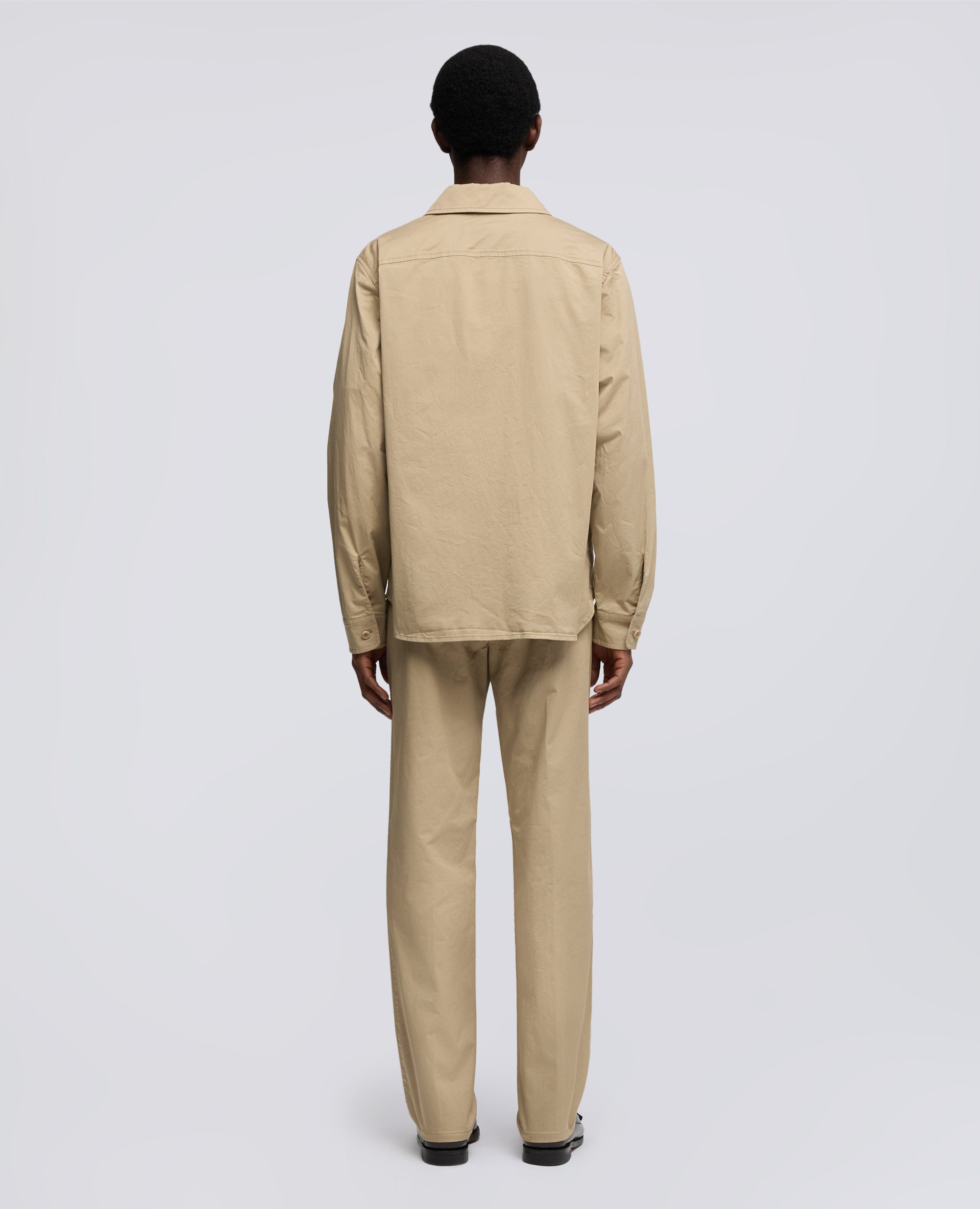 CAMICIA IN TWILL DI COTONE STRETCH - BEIGE - ASPESI