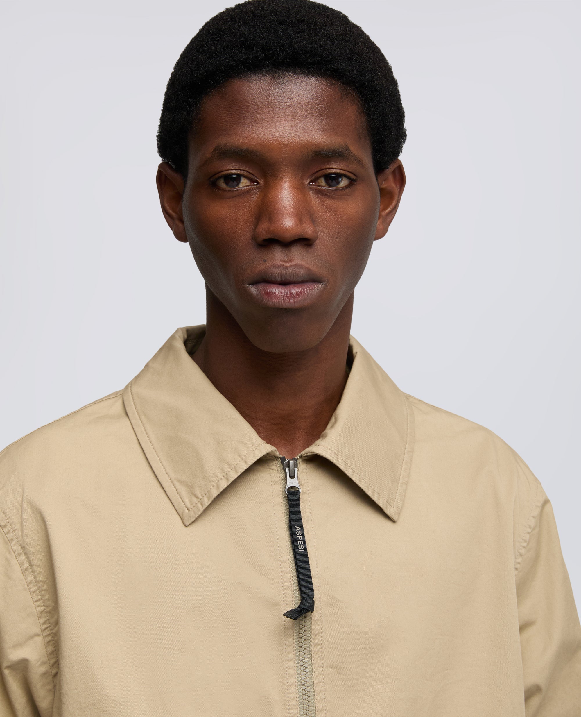 CAMICIA IN TWILL DI COTONE STRETCH - BEIGE - ASPESI