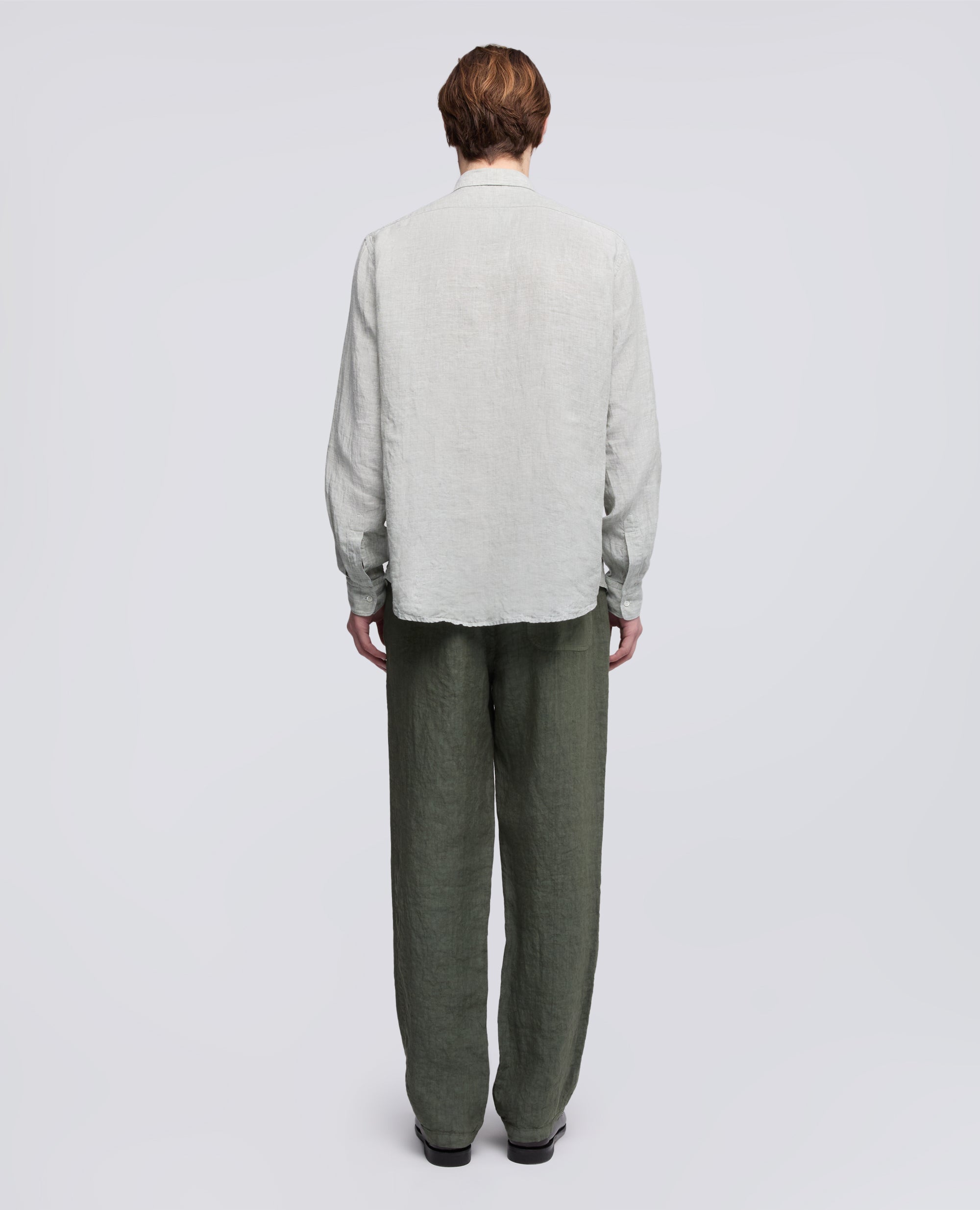 CAMICIA COMMA IN LINO DELAVE - VERDE - ASPESI
