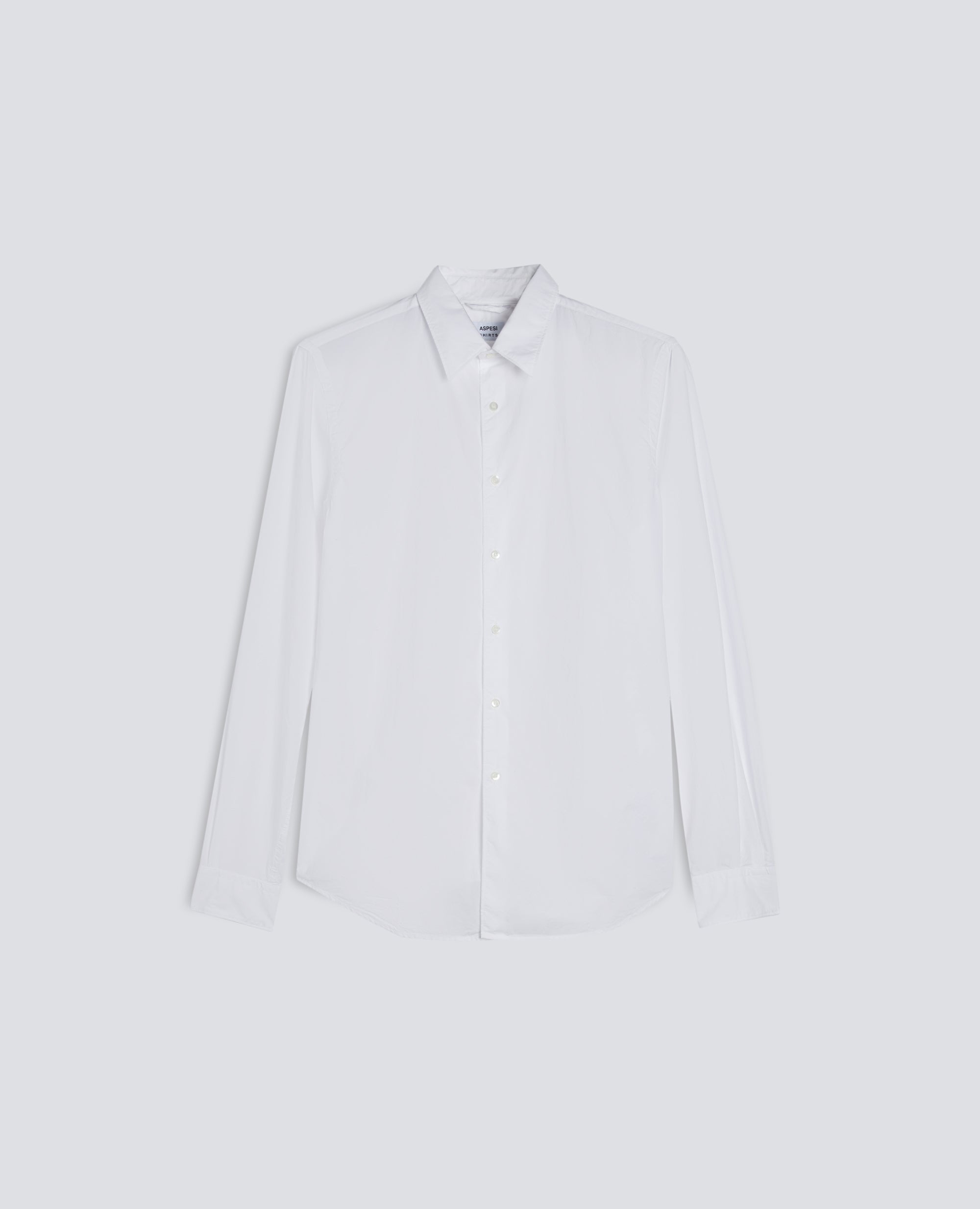 CAMICIA IN POPELINE DI COTONE LEGGERO - BIANCO - ASPESI