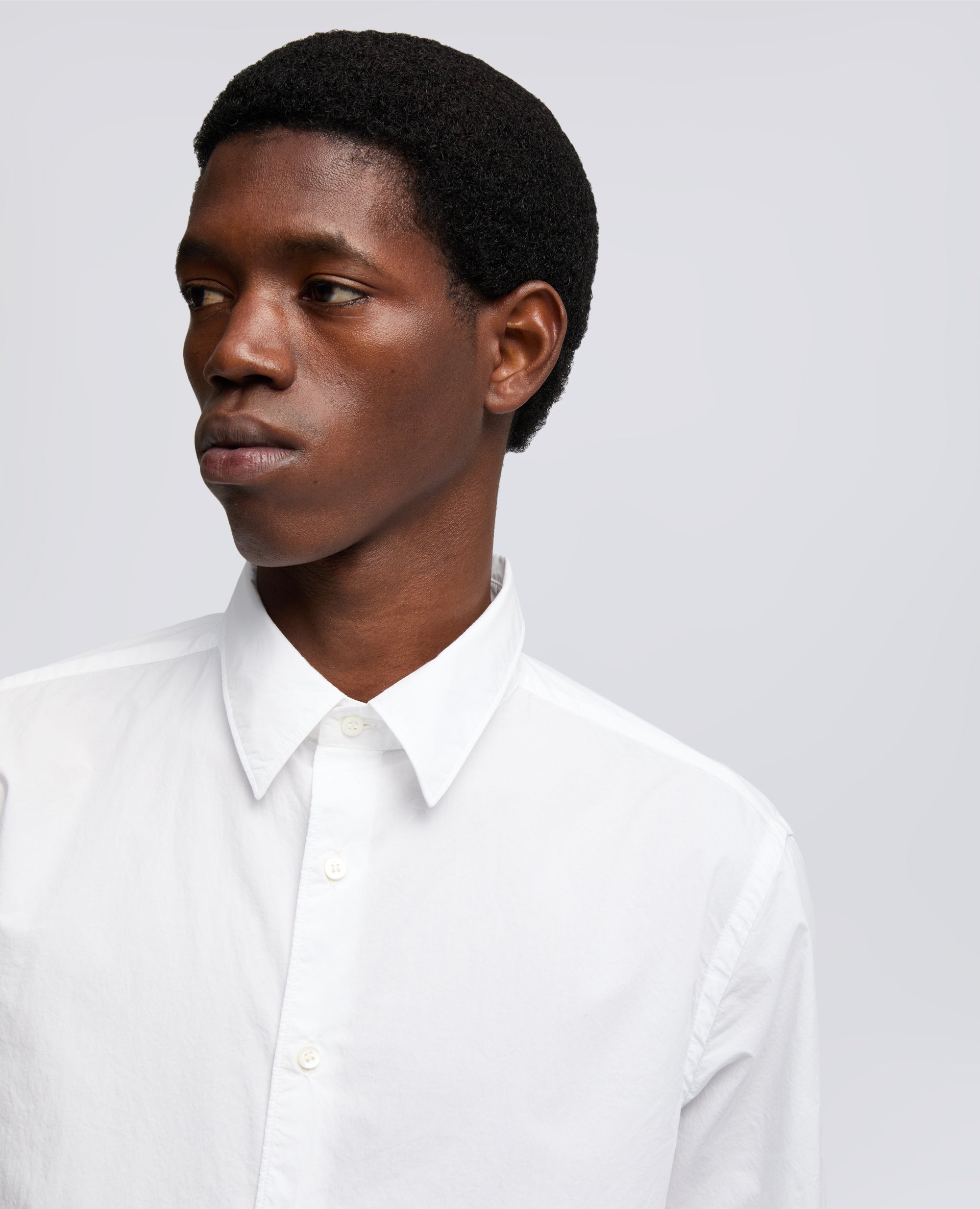 CAMICIA IN POPELINE DI COTONE LEGGERO - BIANCO - ASPESI