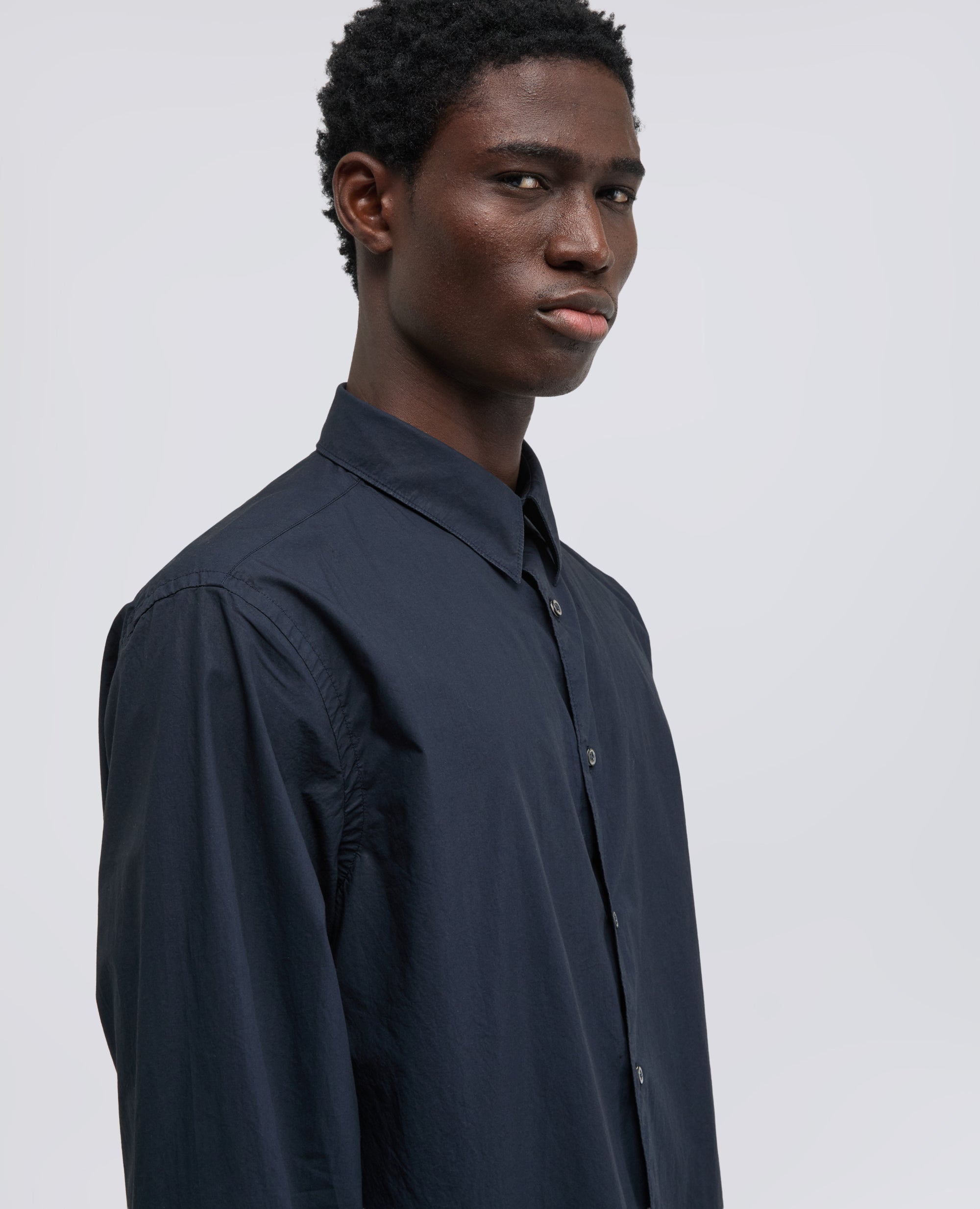 CAMISA LIGERA DE ALGODON DE POPELINA - BLU - ASPESI
