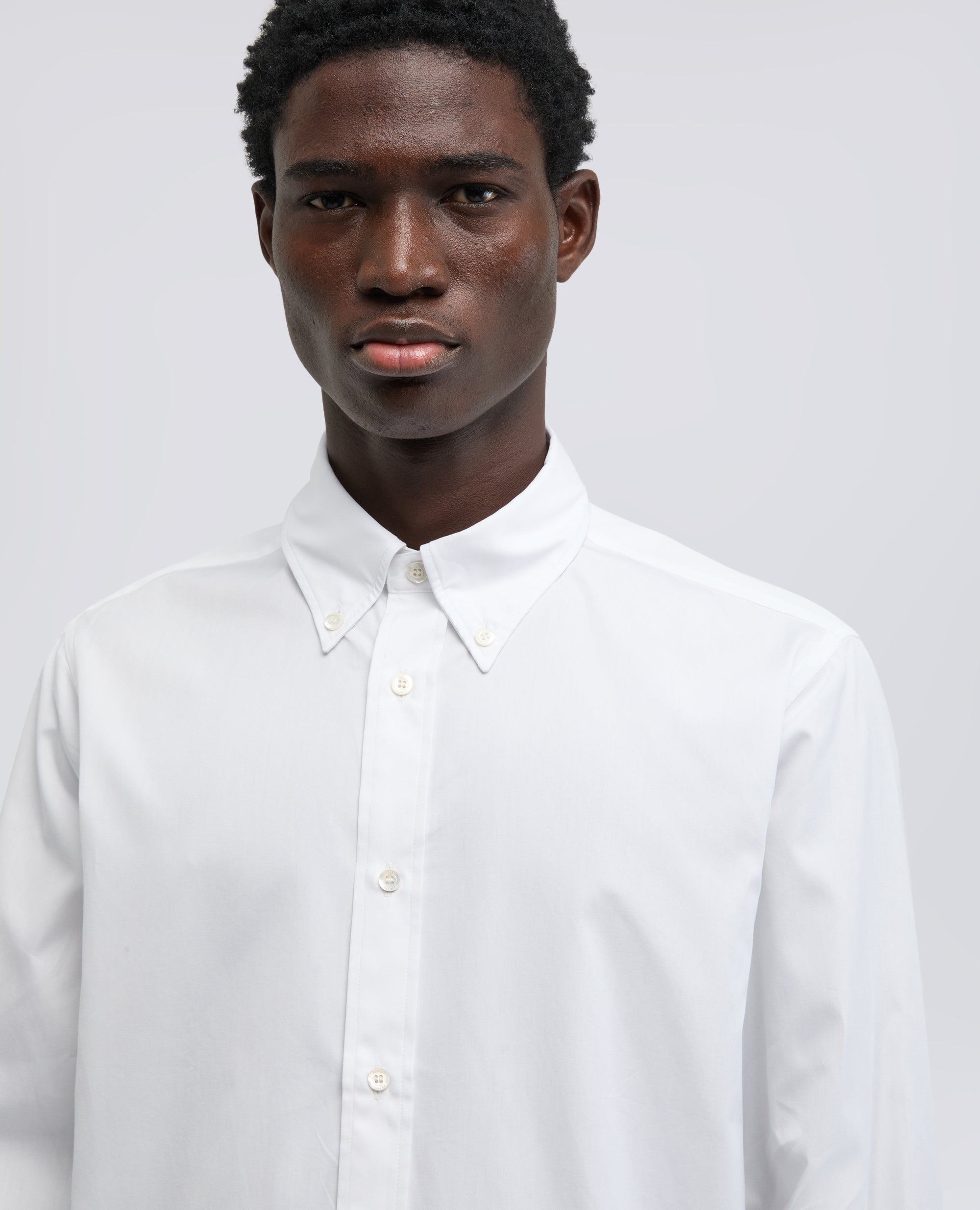CAMICIA IN POPELINE DI COTONE BOX CUT - BIANCO - ASPESI
