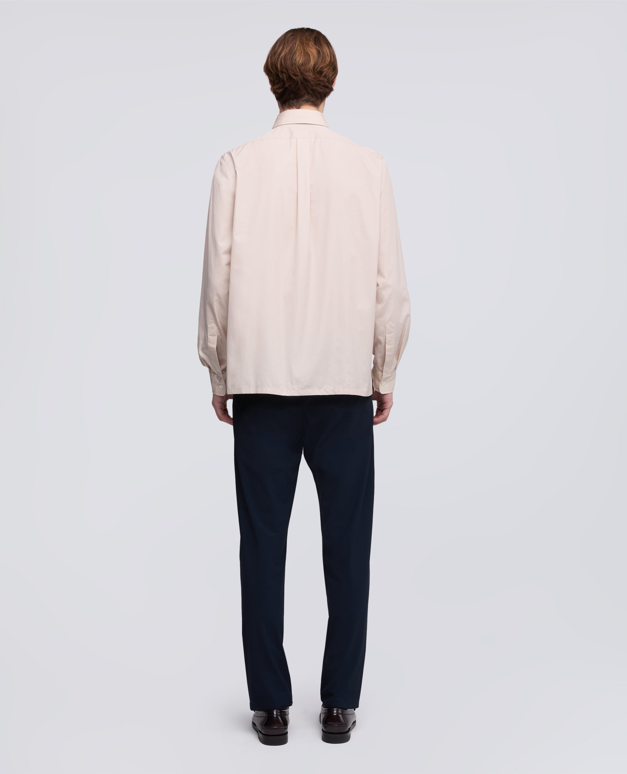 CAMICIA IN POPELINE DI COTONE BOX CUT - BEIGE - ASPESI