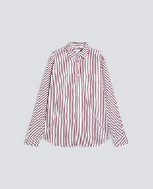 CAMICIA IN POPELINE DI COTONE GIAPPONESE - ROSSO - ASPESI