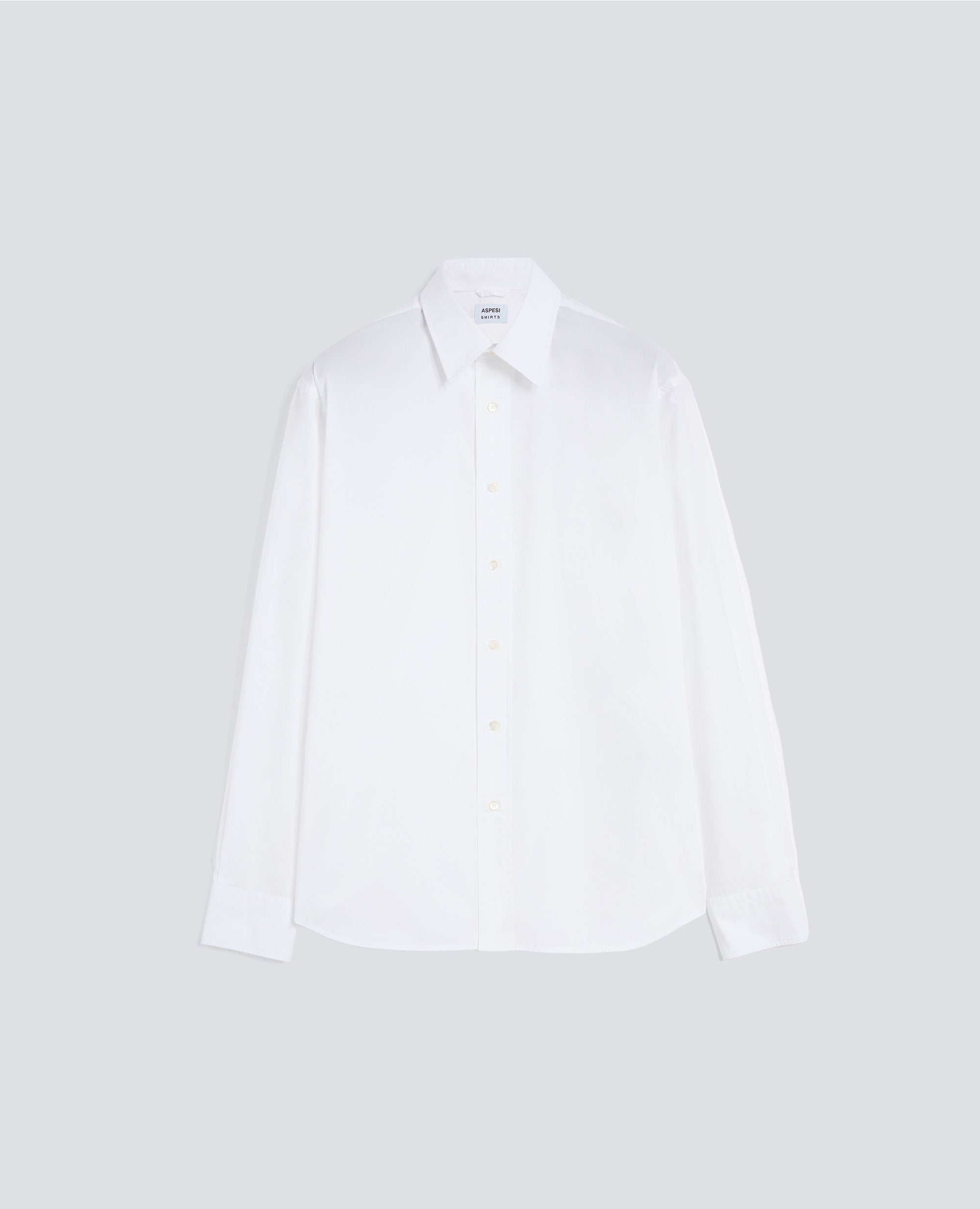 CAMICIA FRED IN POPELINE DI COTONE - BIANCO - ASPESI