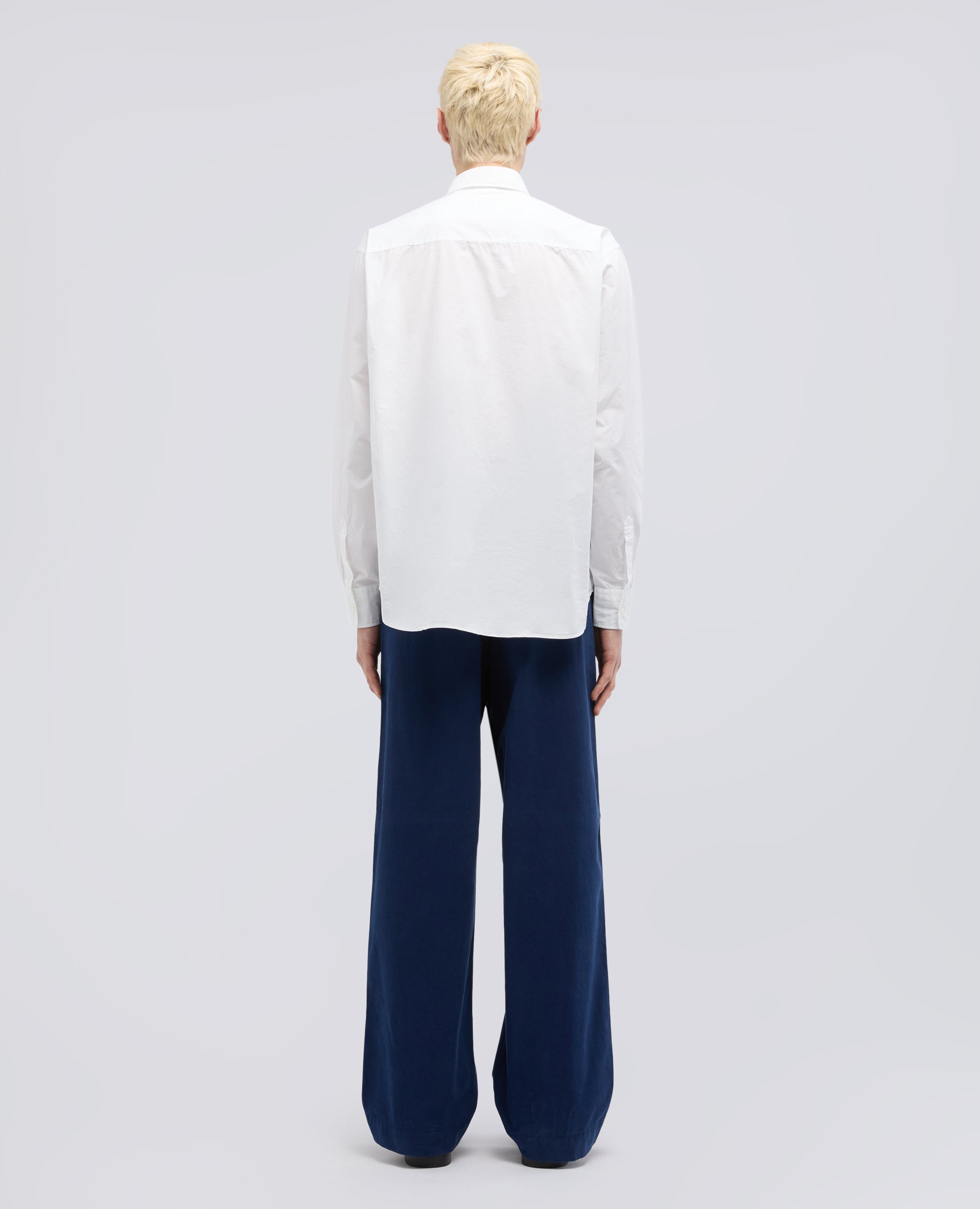 CAMICIA FRED IN POPELINE DI COTONE - BIANCO - ASPESI