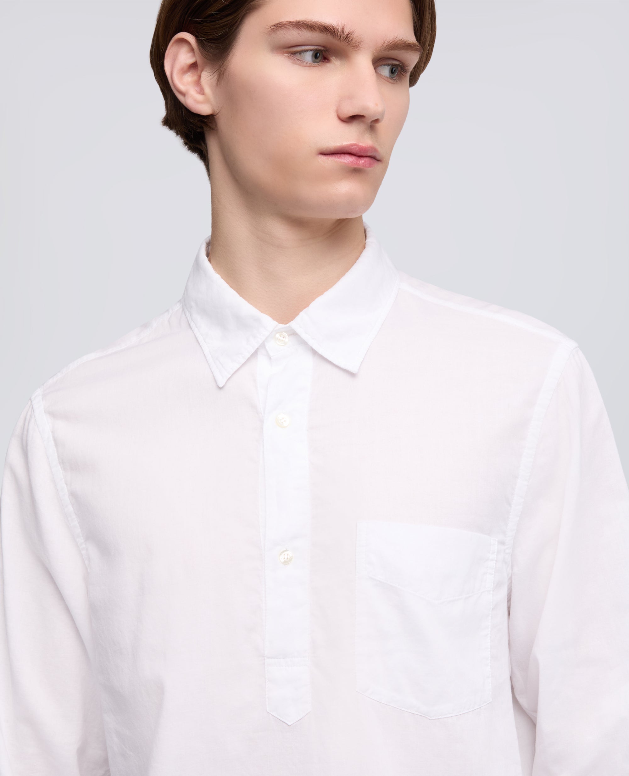 CAMICIA DOPPIA IN VOILE DI COTONE - BIANCO - ASPESI