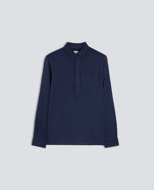 CAMICIA DOPPIA IN VOILE DI COTONE - BLU - ASPESI