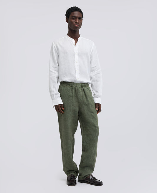 CAMICIA COREANA IN LINO LEGGERO - BIANCO - ASPESI