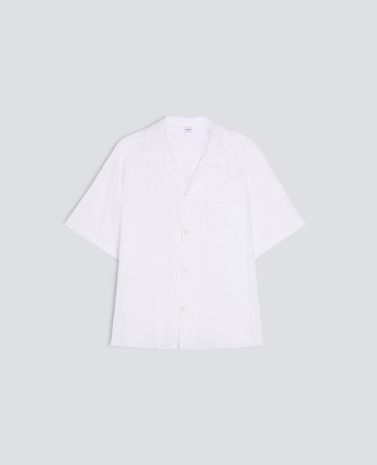 BOWLINGHEMD AUS COTTON VOILE - BIANCO - ASPESI