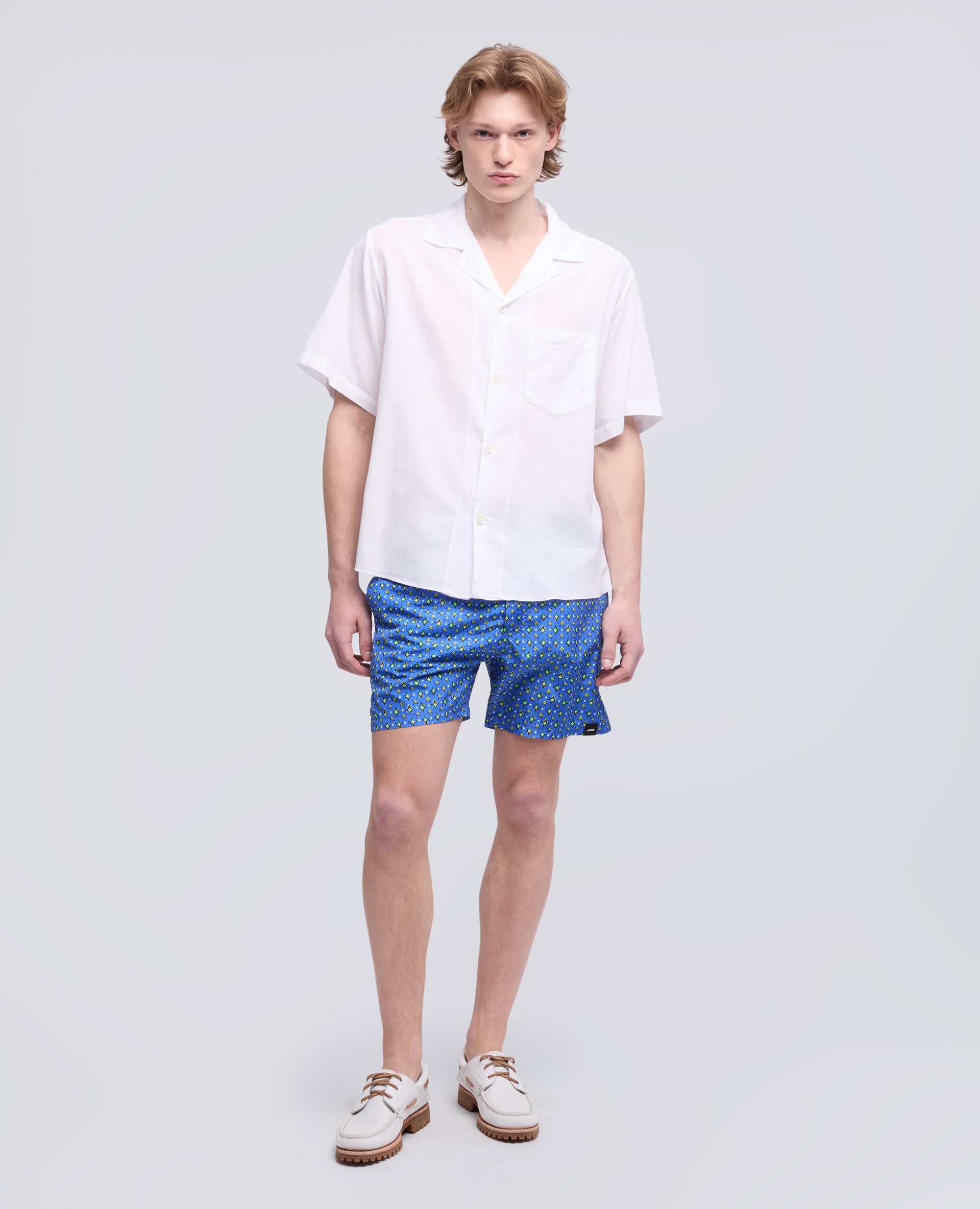 CAMICIA BOWLING IN VOILE DI COTONE - BIANCO - ASPESI