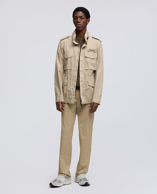 GIUBBOTTO MINI FIELD VENTO IN GABARDINA DI COTONE - BEIGE - ASPESI