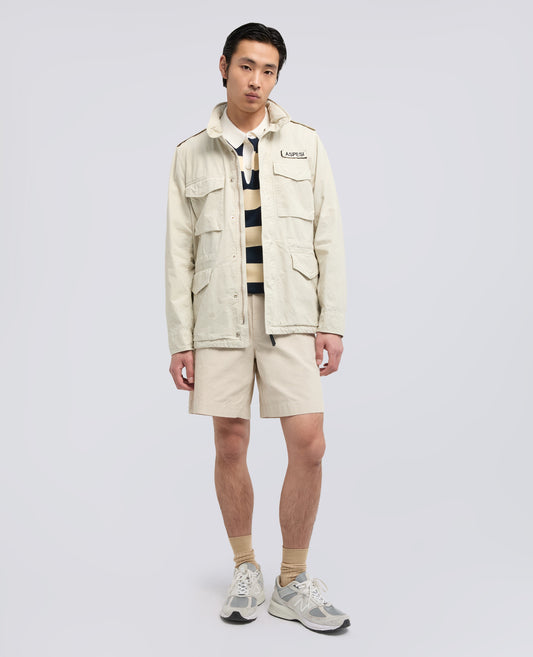 GIUBBOTTO MINI FIELD VENTO IN GABARDINA DI COTONE - BEIGE - ASPESI