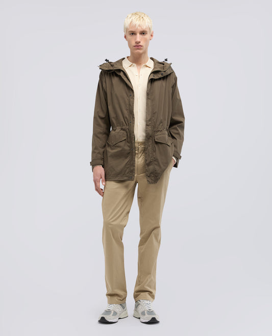 PARKA IN POPELINE DI COTONE E NYLON STRETCH - VERDE - ASPESI