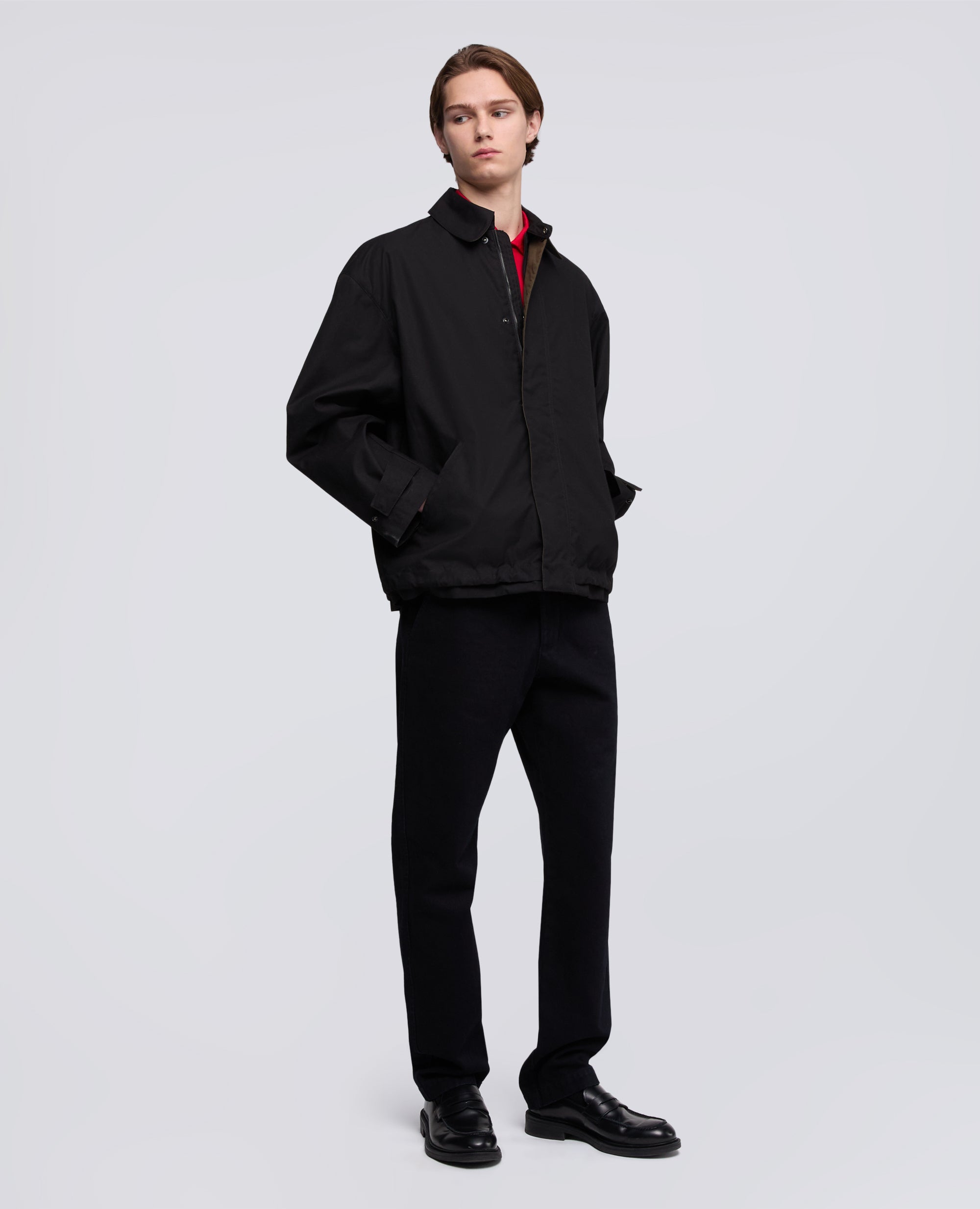 GIUBBOTTO IN COTONE DRY WAX - NERO - ASPESI