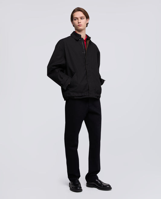 GIUBBOTTO IN COTONE DRY WAX - NERO - ASPESI