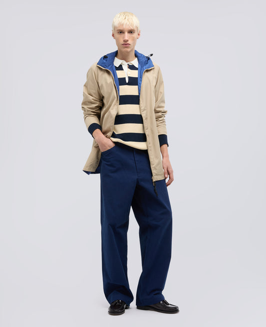 GIUBBOTTO REVERSIBILE IN TWILL DI COTONE E POLIAMMIDE - BEIGE - ASPESI