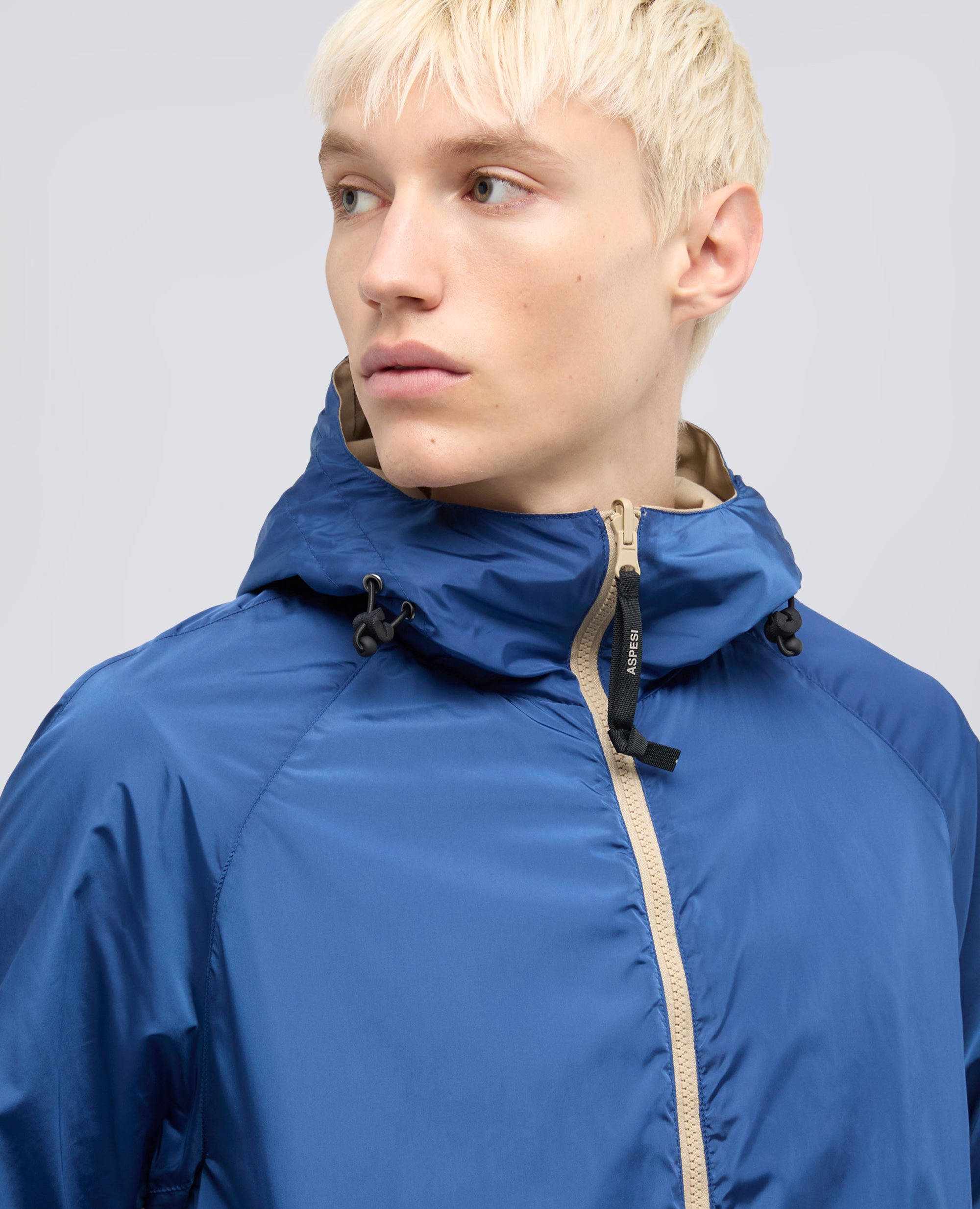 GIUBBOTTO REVERSIBILE IN TWILL DI COTONE E POLIAMMIDE - BEIGE - ASPESI