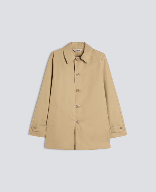 IMPERMEABILE IN COTONE DRY WAX - BEIGE - ASPESI