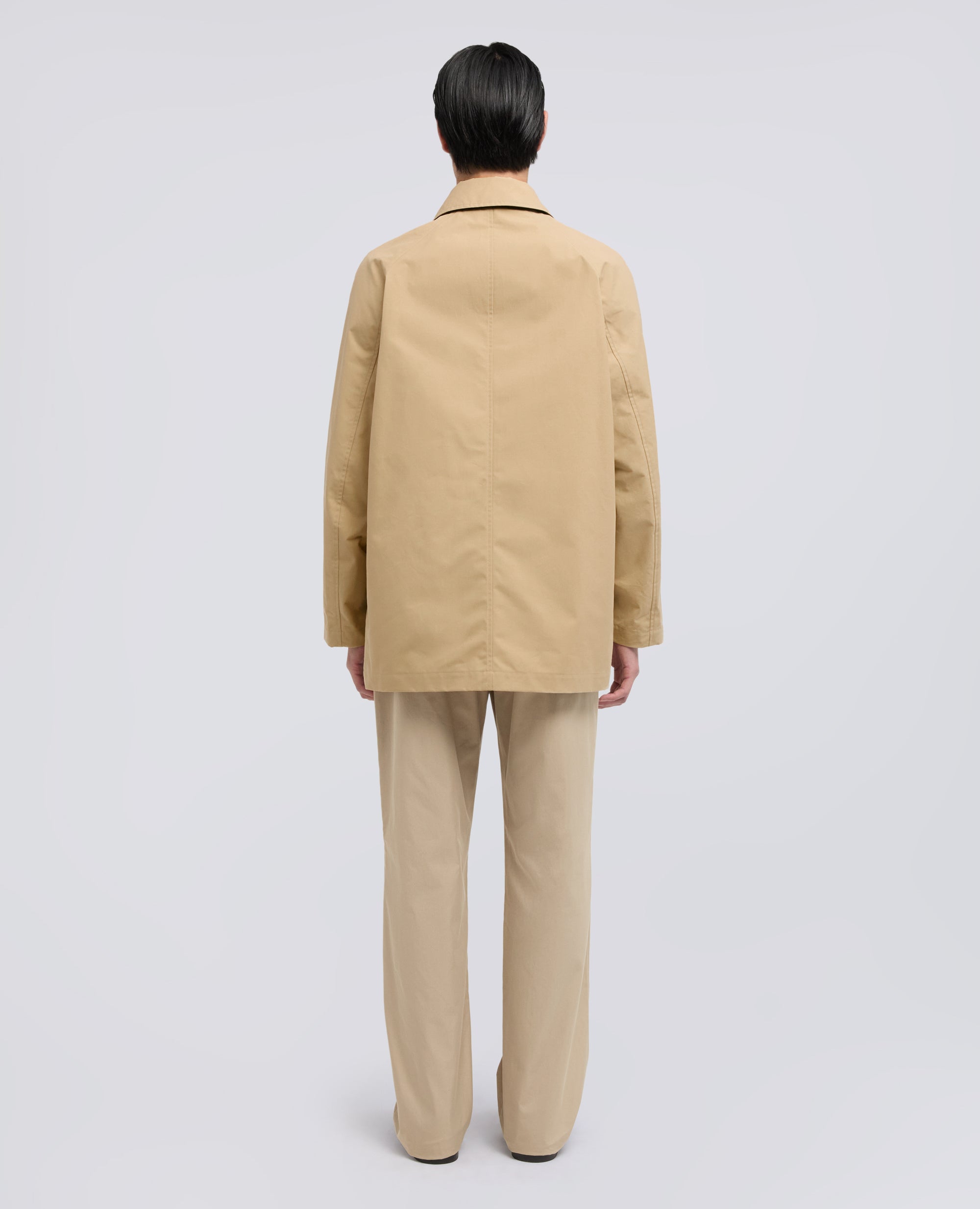 IMPERMEABILE IN COTONE DRY WAX - BEIGE - ASPESI