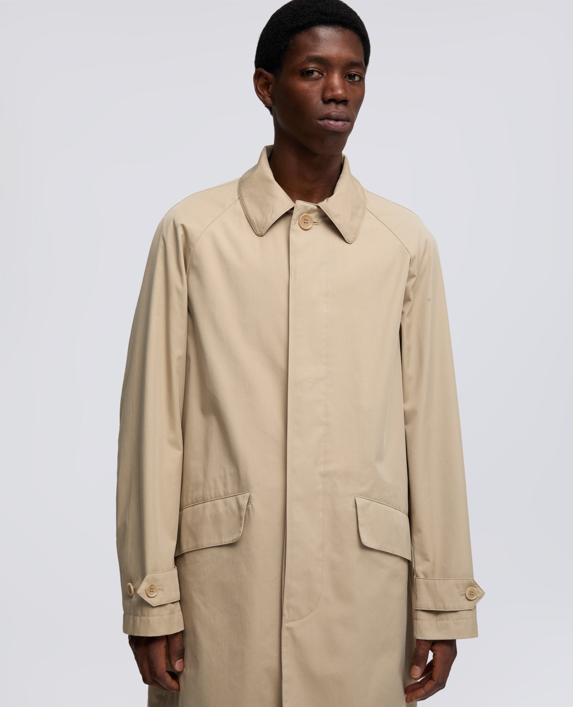IMPERMEABILE IN TWILL DI COTONE E POLIAMMIDE - BEIGE - ASPESI