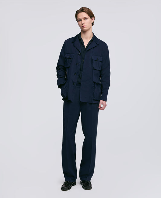GIACCA LAOS IN COTONE EXTRA FINE - BLU - ASPESI