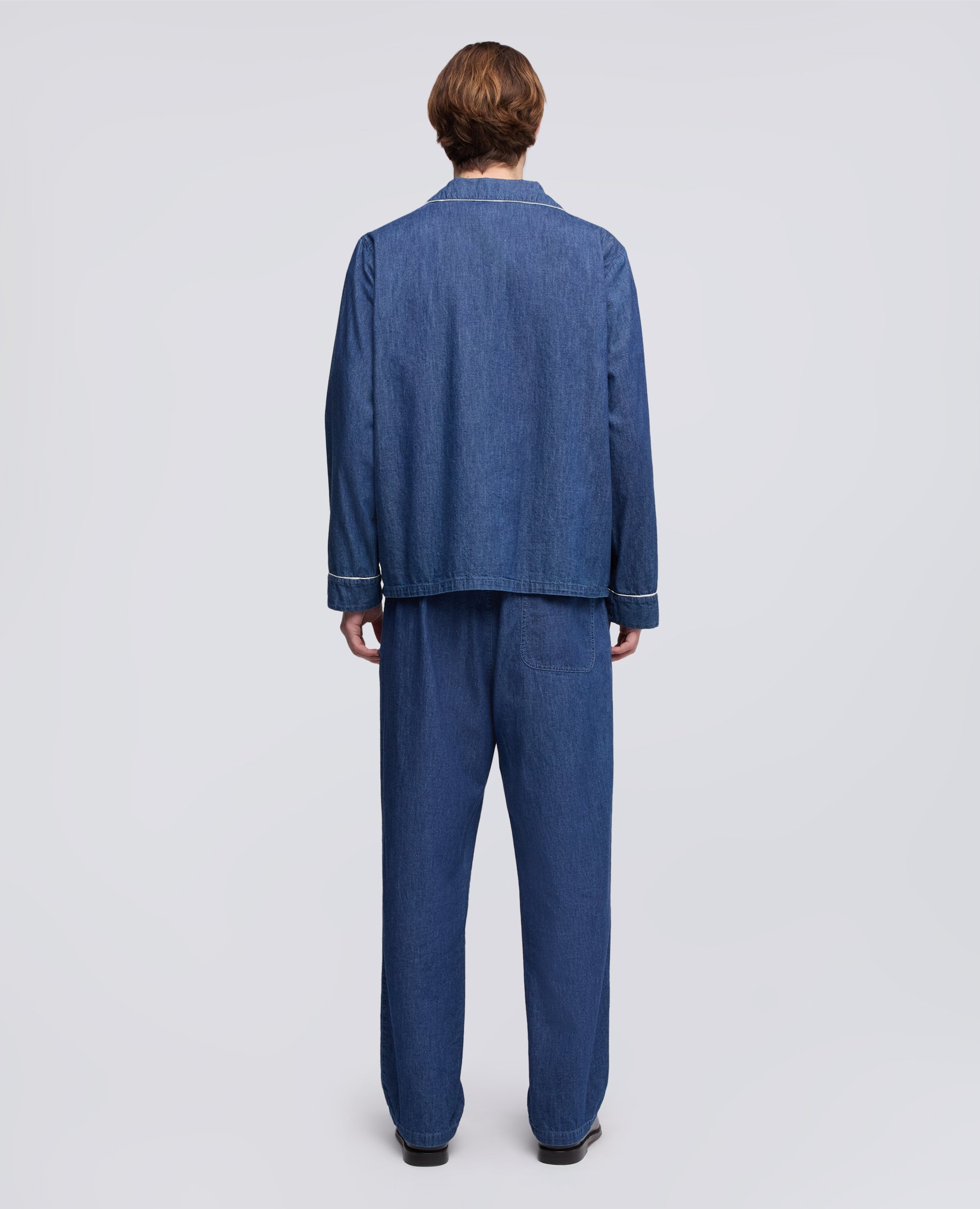 GIACCA PIAGIAMA IN DENIM DI COTONE LEGGERO - BLU - ASPESI