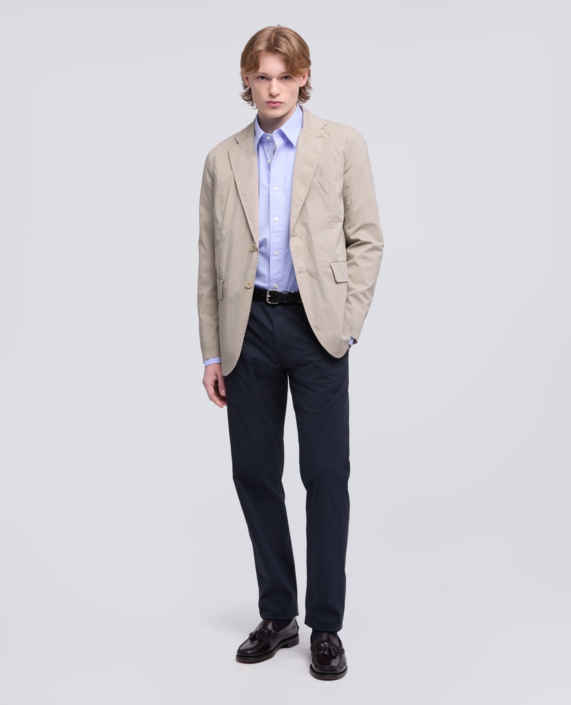 BLAZER IN POPELINE COTONE-NYLON COMFORT - BEIGE - ASPESI