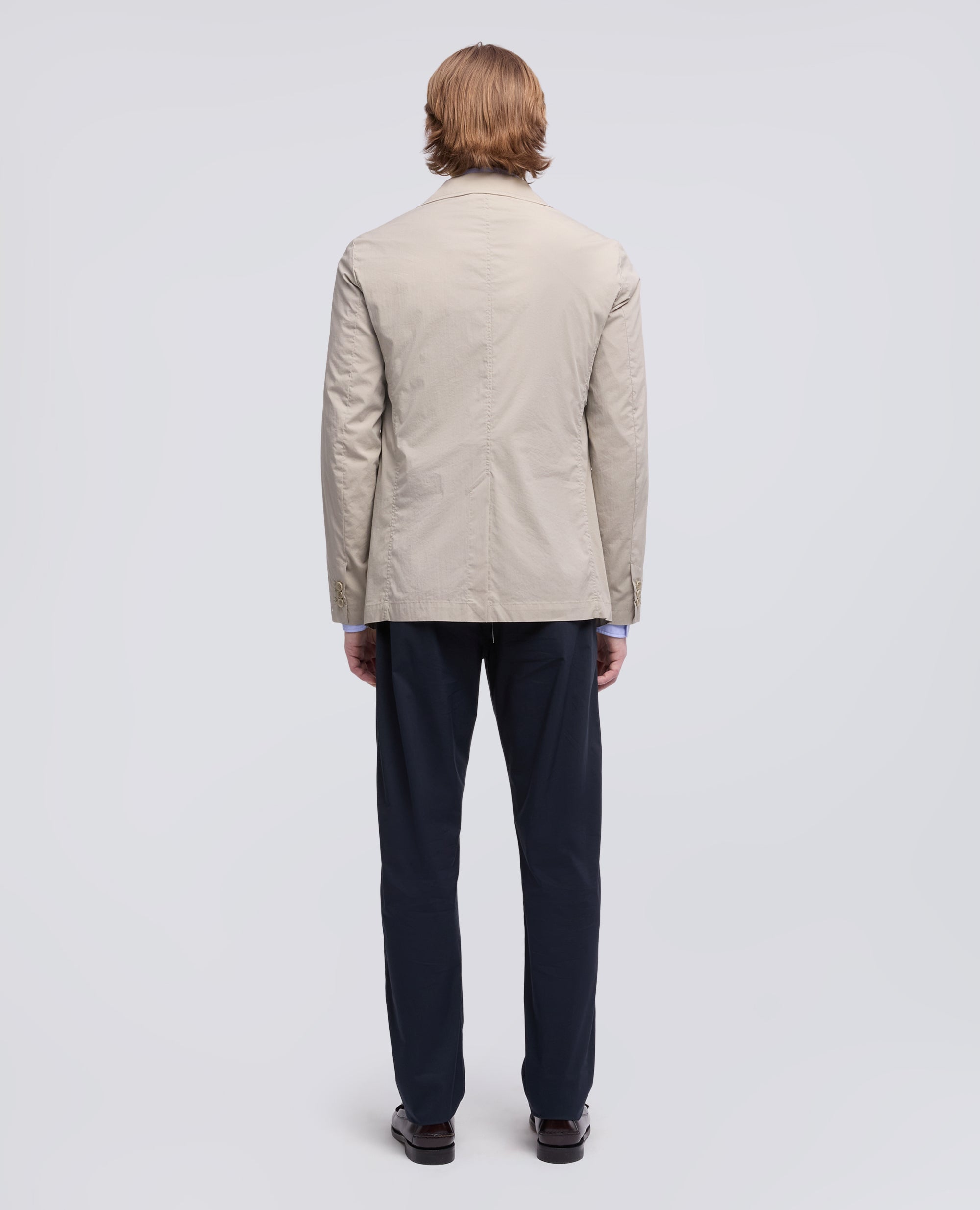 BLAZER IN POPELINE COTONE-NYLON COMFORT - BEIGE - ASPESI