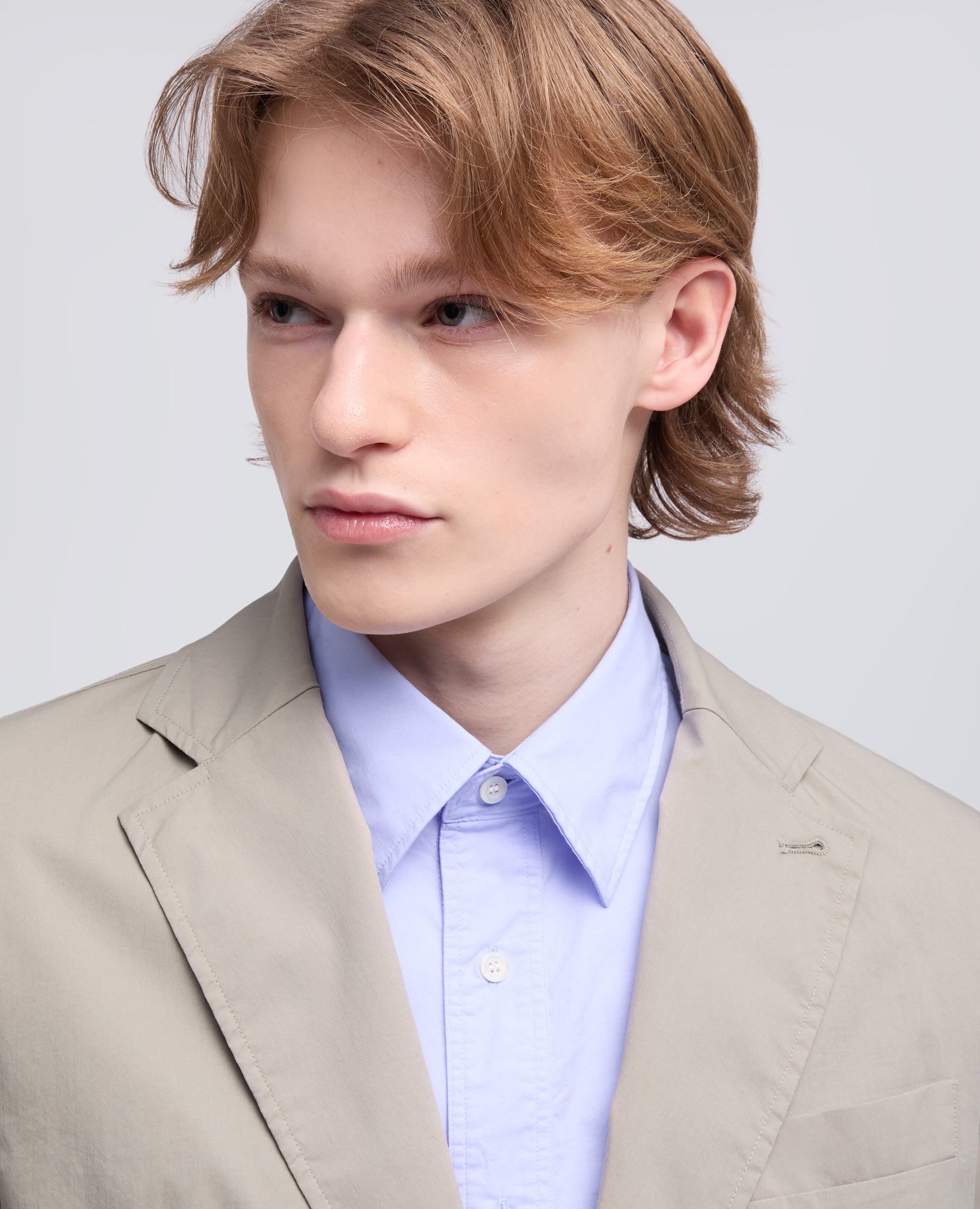 BLAZER IN POPELINE COTONE-NYLON COMFORT - BEIGE - ASPESI