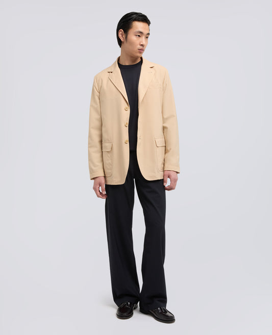 BLAZER IN LANA-POLIESTERE COMFORT - BEIGE - ASPESI