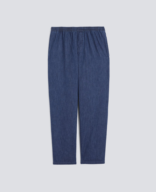 PANTALONE IN DENIM DI COTONE LEGGERO - BLU - ASPESI