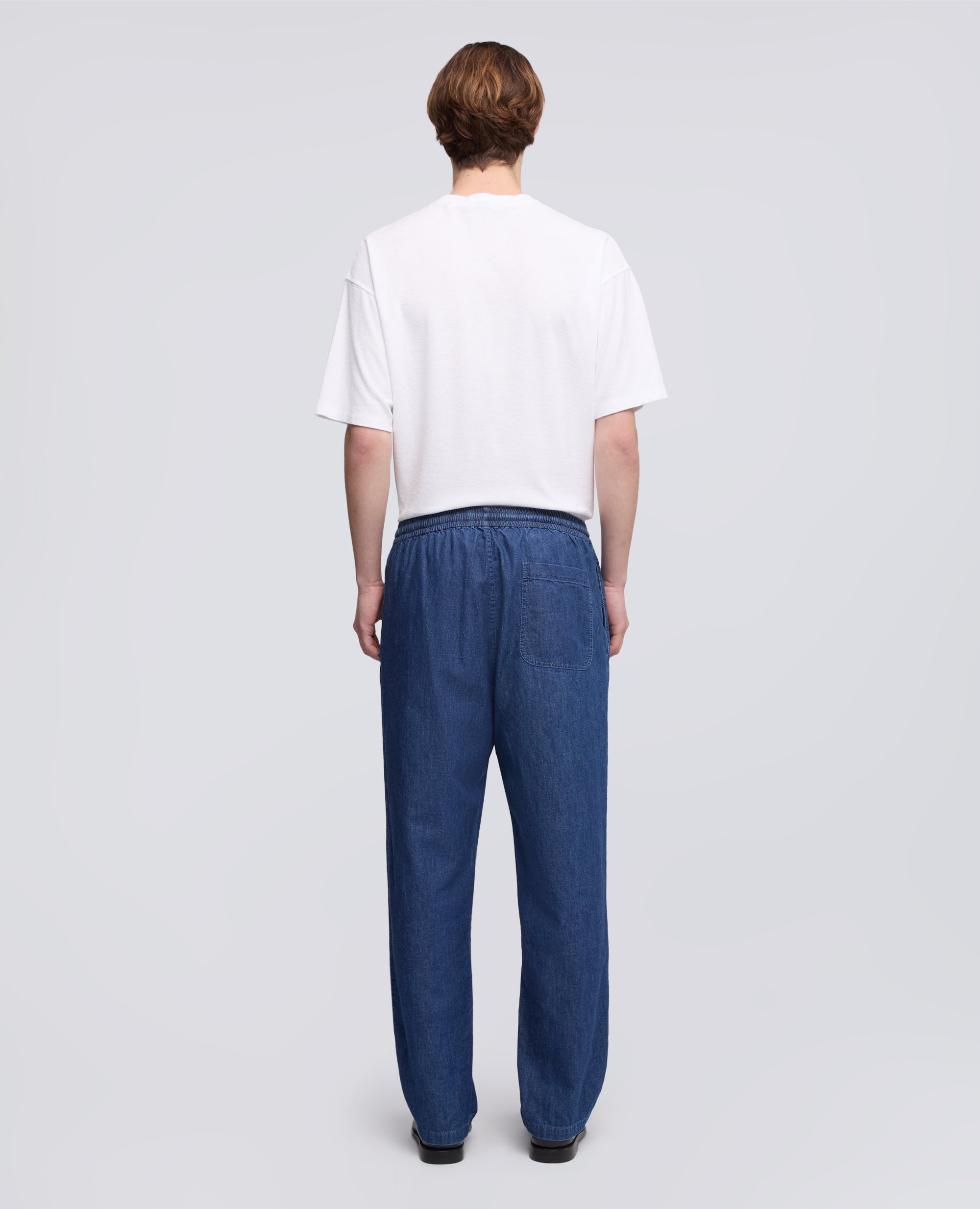 PANTALONE IN DENIM DI COTONE LEGGERO - BLU - ASPESI