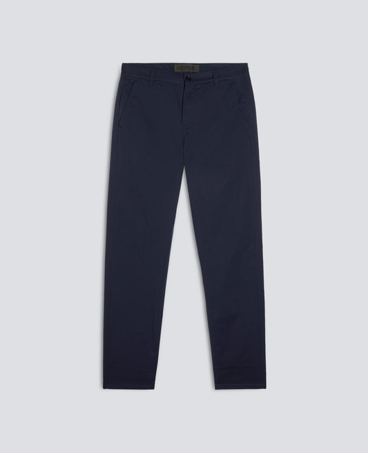 PANTALONE CHINO IN POPELINE DI COTONE E NYLON STRETCH - BLU - ASPESI