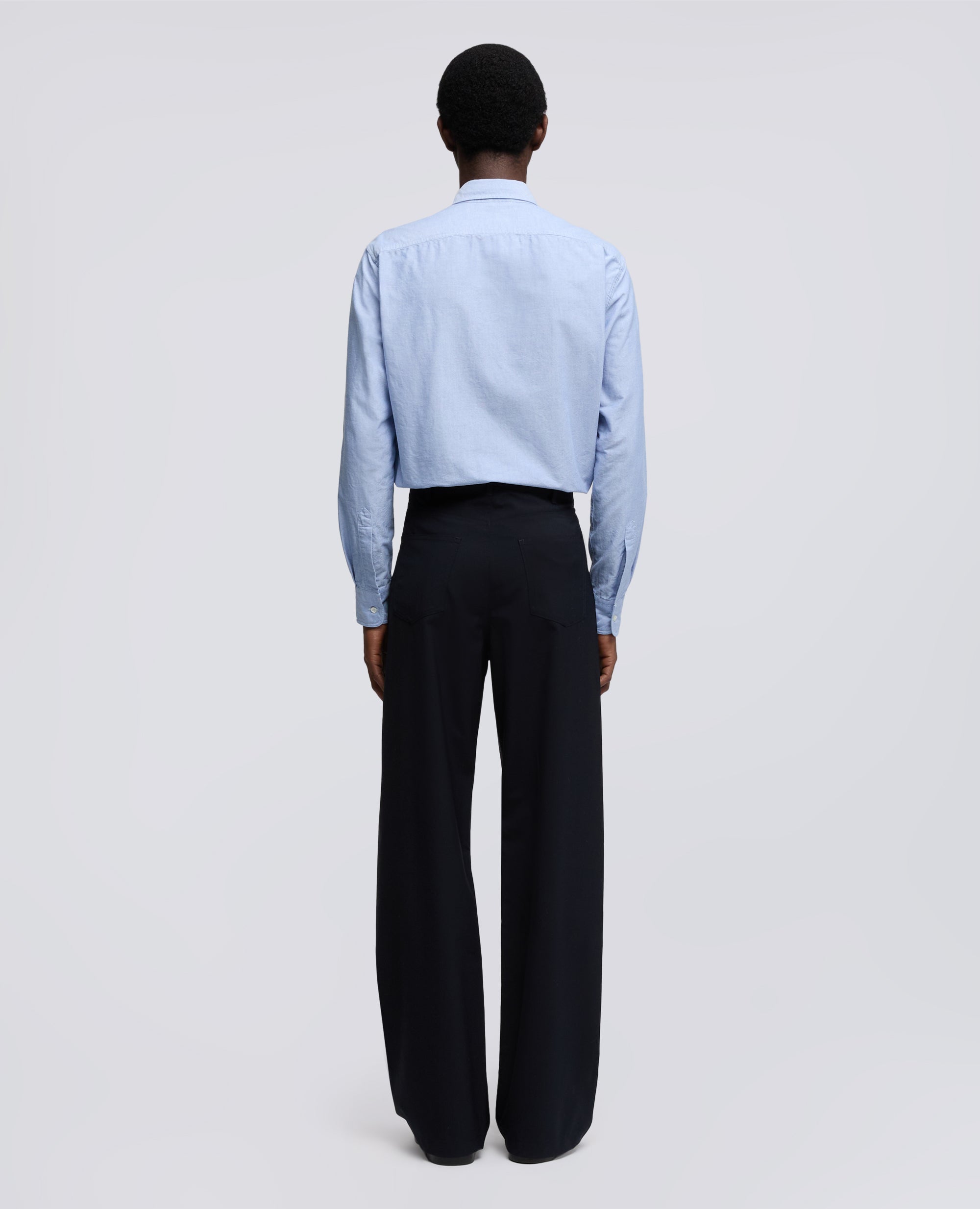 PANTALONE IN TELA DI LANA - BLU - ASPESI