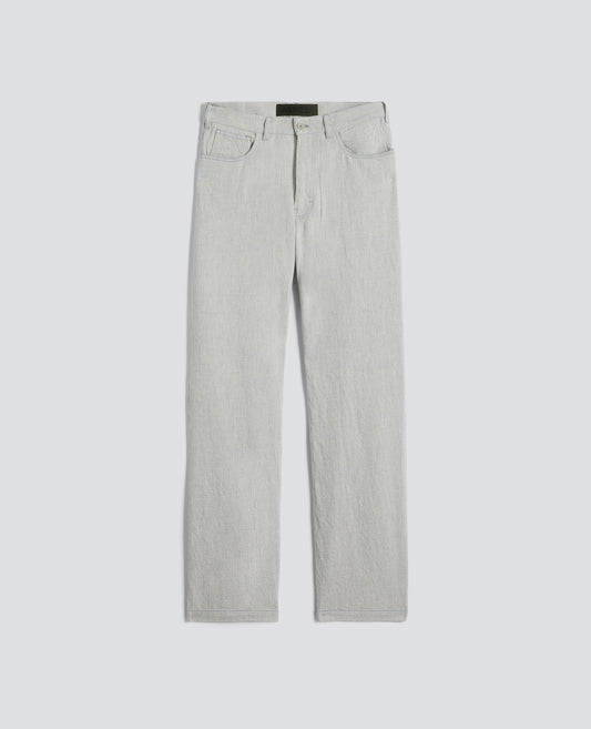 PANTALONE IN DENIM DI COTONE - GRIGIO - ASPESI