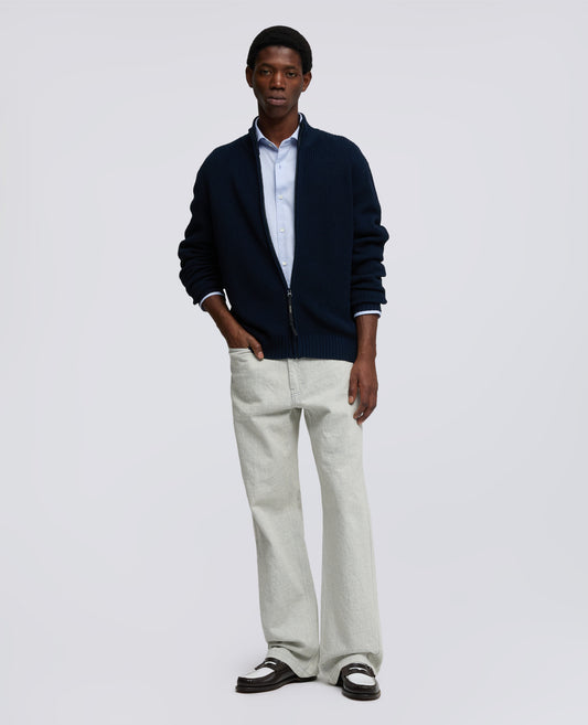 PANTALONE IN DENIM DI COTONE - GRIGIO - ASPESI