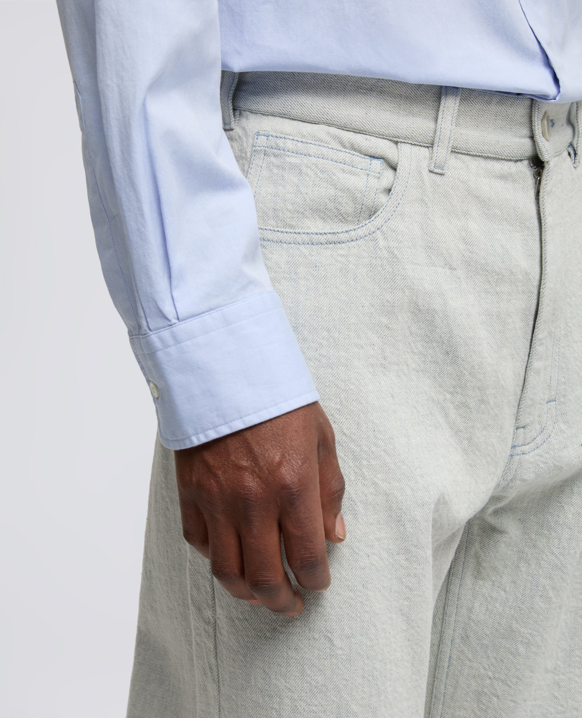 PANTALON EN DENIM - GRIGIO - ASPESI
