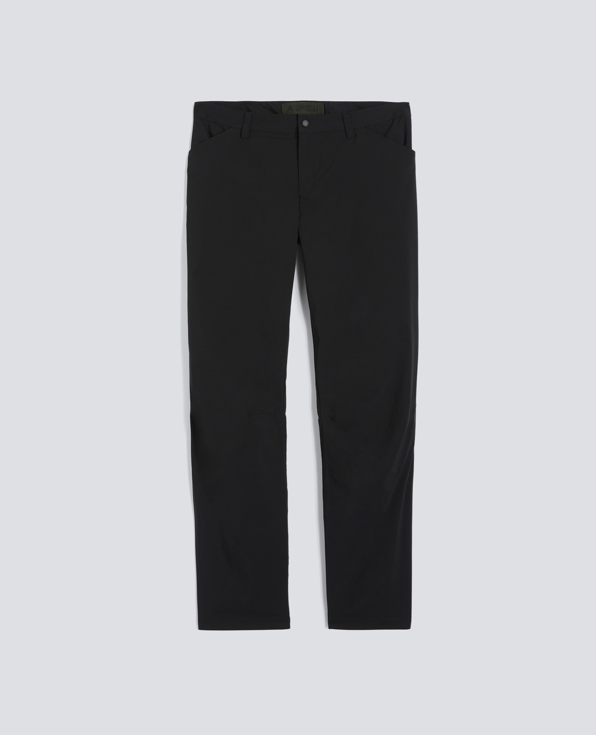 PANTALONE DA TREKKING RIVISITATO IN POPELINE DI COTONE E NYLON STRETCH - NERO - ASPESI