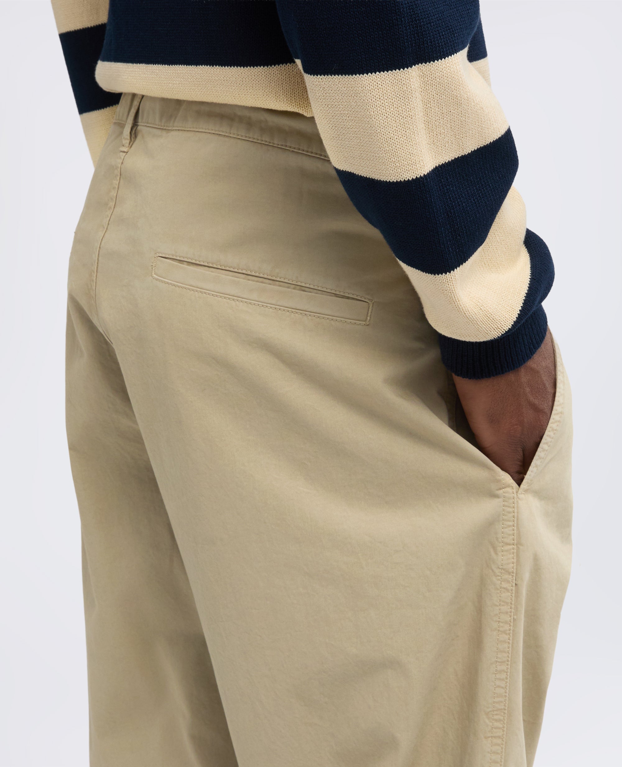 PANTALONE CHINO IN GABARDINA DI COTONE - BEIGE - ASPESI