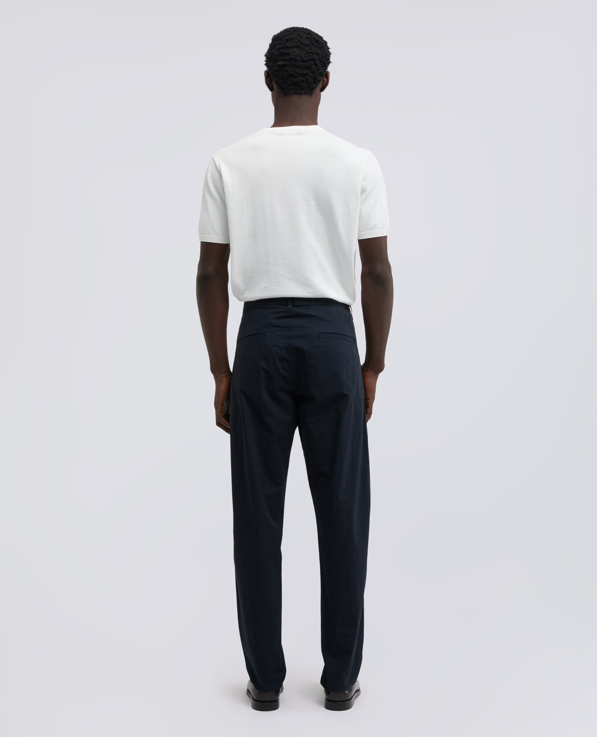 PANTALONE CHINO IN GABARDINA DI COTONE - BLU - ASPESI
