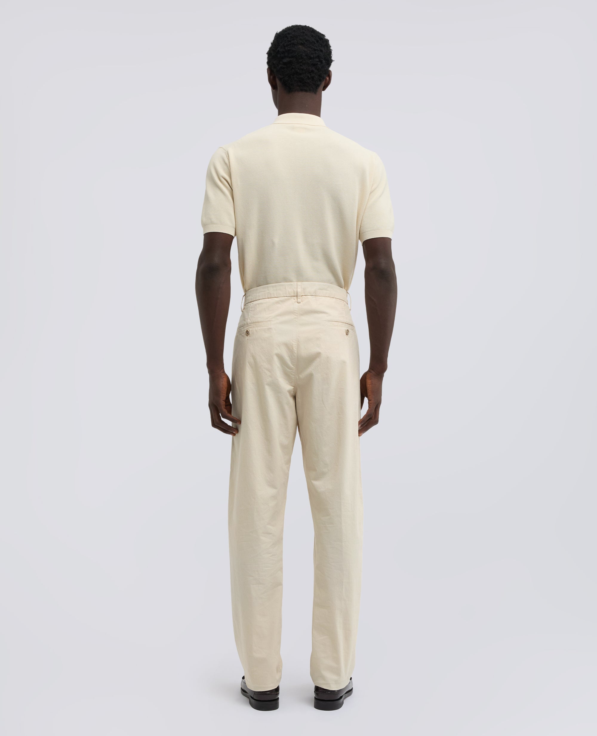 PANTALONE IN GABARDINA DI COTONE TINTO CAPO - BEIGE - ASPESI